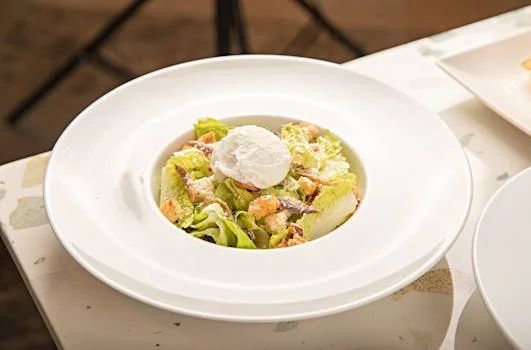 caesar salad crisp romaine parmesan croutons